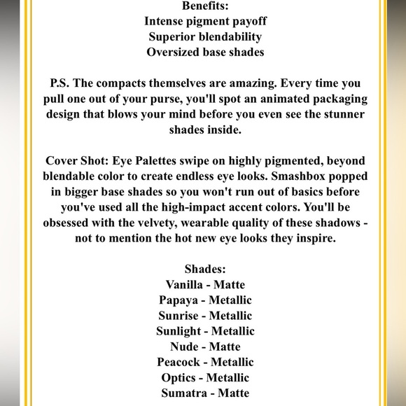 NIB: Smashbox Cover Shot; Ablaze Eye Palette: Full Size - Picture 10 of 10